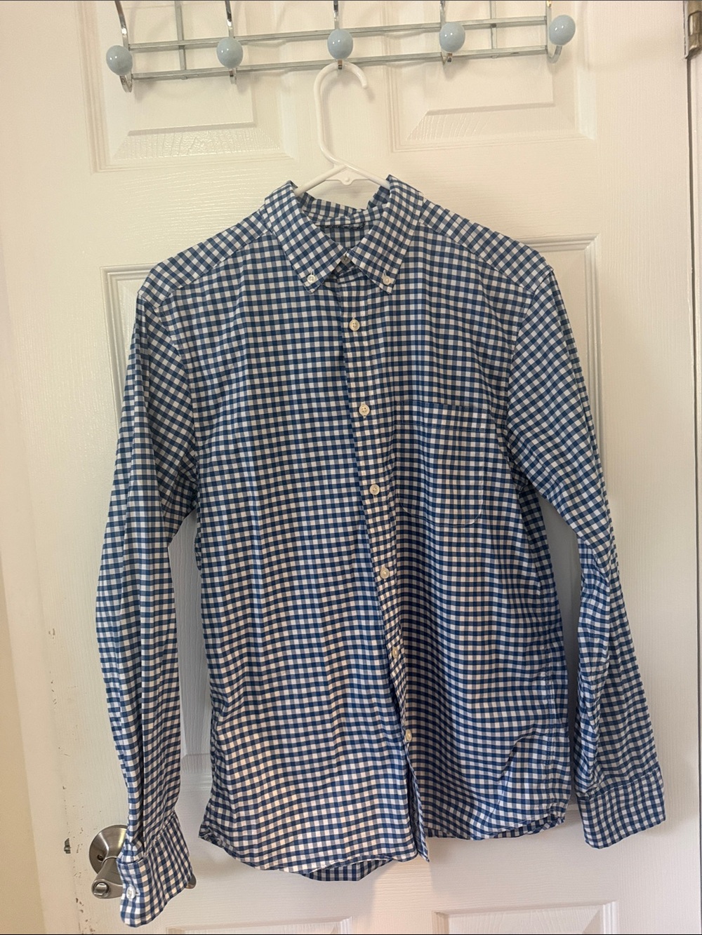 Vineyard Vines Blue and White Gingham Button-Down Shirt